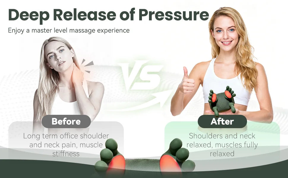 Home use trapezius massager, shoulder and neck kneading, neck and shoulder massage, multifunctional massage