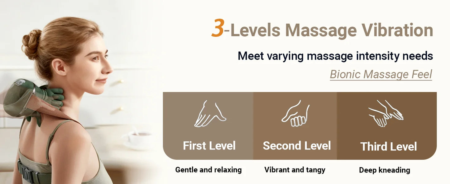 Home use trapezius massager, shoulder and neck kneading, neck and shoulder massage, multifunctional massage