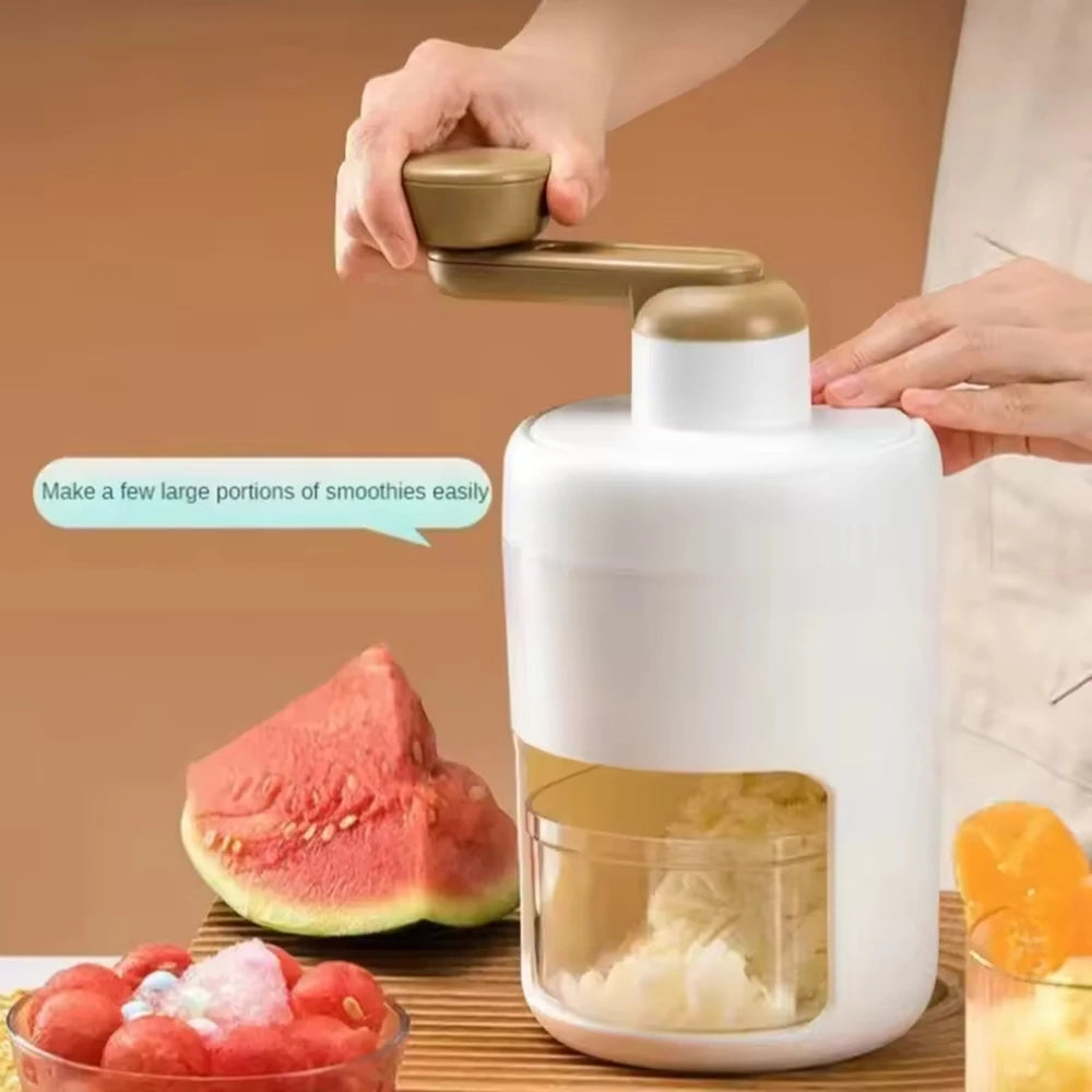 Ice Shaver And Snow Cone Machine - Premium Portable Ice Crusher And Shaved Ice Machine With Free Ice Cube Trays