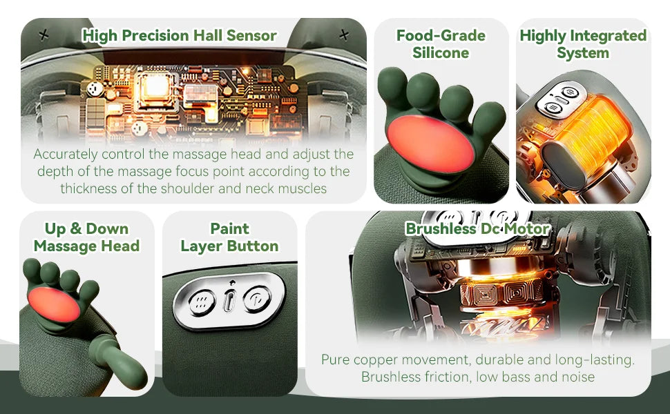 Home use trapezius massager, shoulder and neck kneading, neck and shoulder massage, multifunctional massage