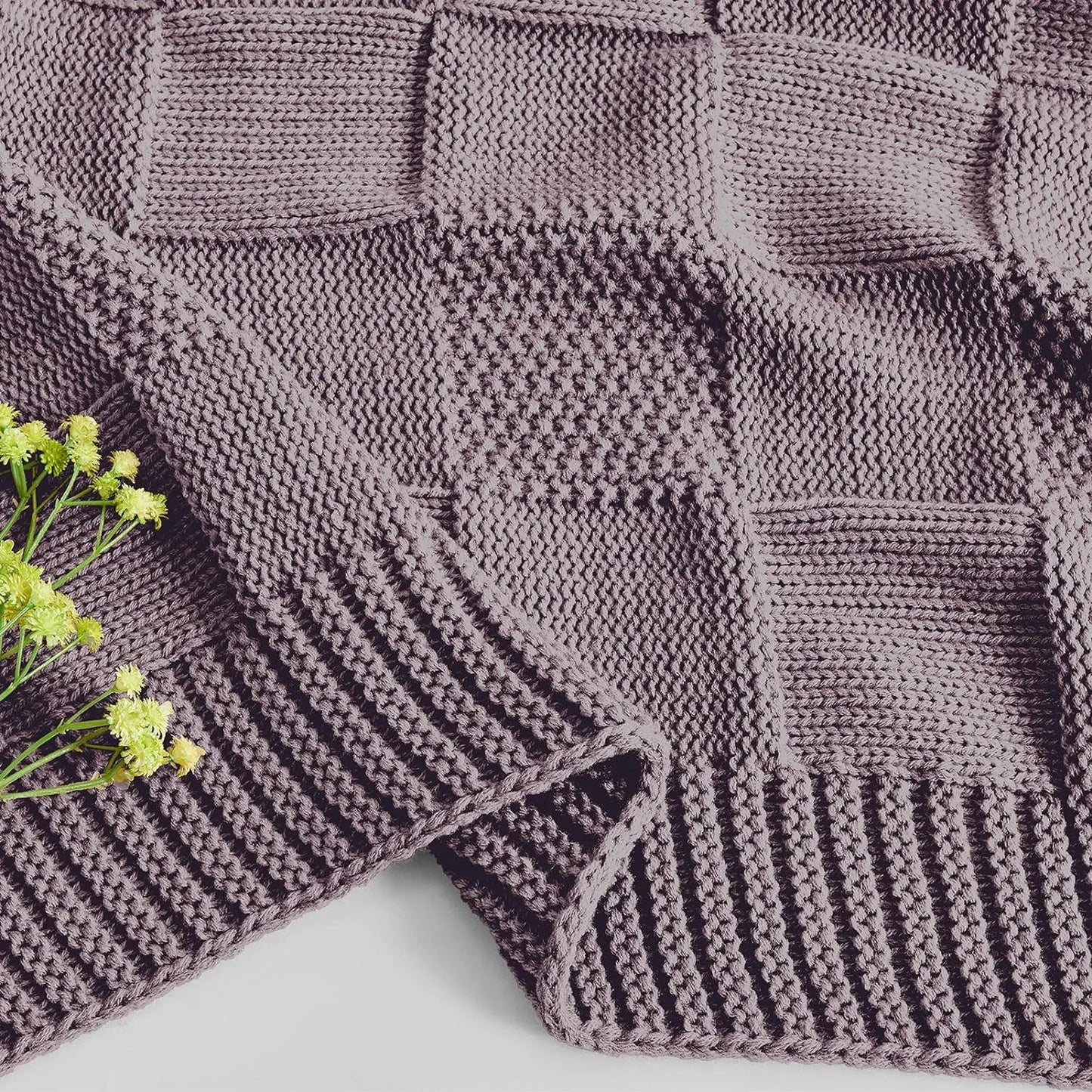 Bohemian New Waffle Sofa Knitted Blanket Cover Plane Office Nap Camping Leisure Soft Blanket Green Shawl Blanket Small Bed Cover