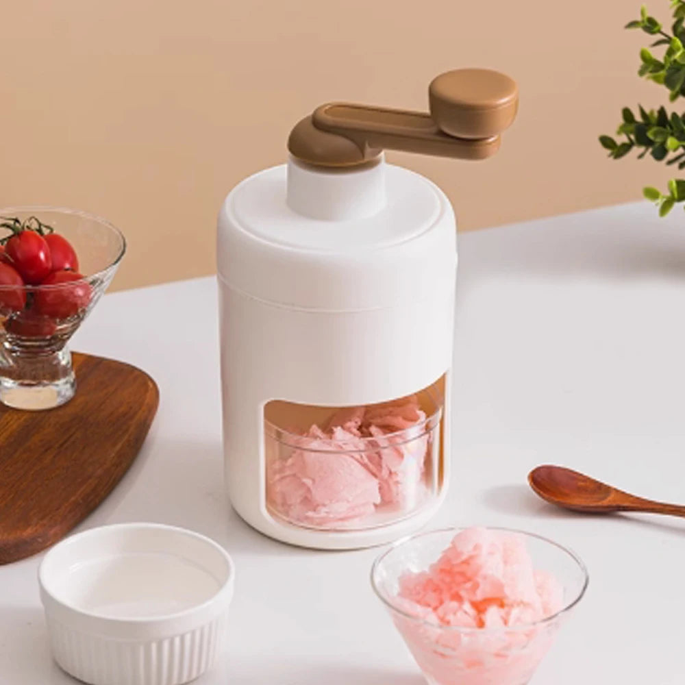 Ice Shaver And Snow Cone Machine - Premium Portable Ice Crusher And Shaved Ice Machine With Free Ice Cube Trays