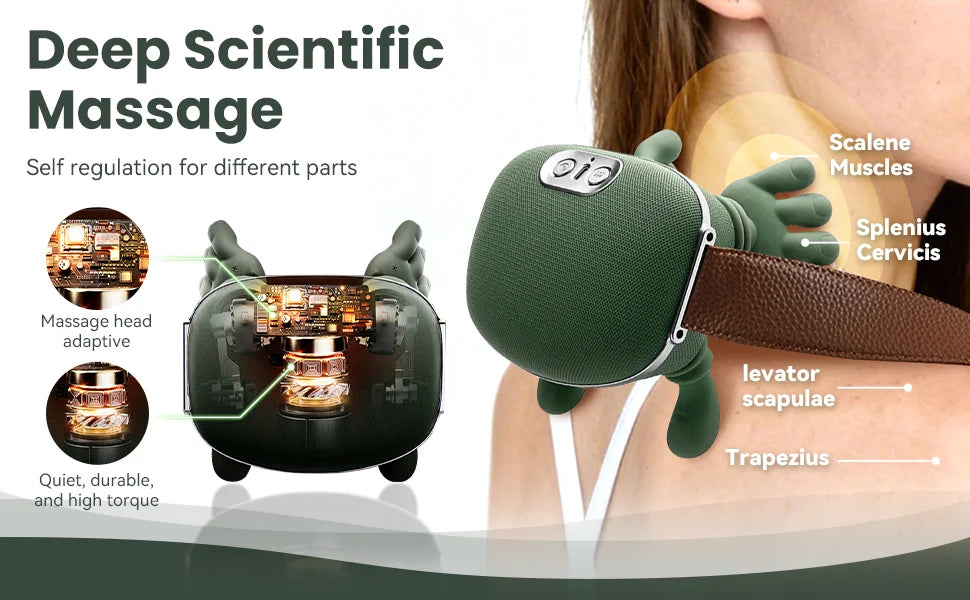 Home use trapezius massager, shoulder and neck kneading, neck and shoulder massage, multifunctional massage