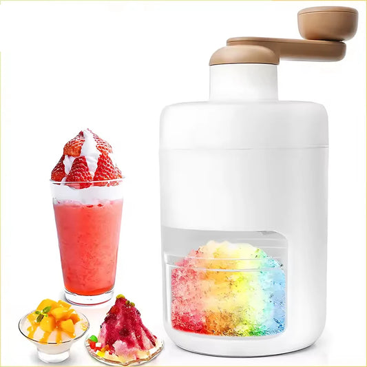 Ice Shaver And Snow Cone Machine - Premium Portable Ice Crusher And Shaved Ice Machine With Free Ice Cube Trays