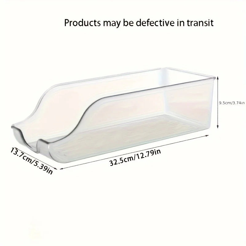 Household Refrigerator Storage Box, Kitchen Refrigerator Large Capacity Stacked Storage Rack, Organizing Water, Snacks, and Cans